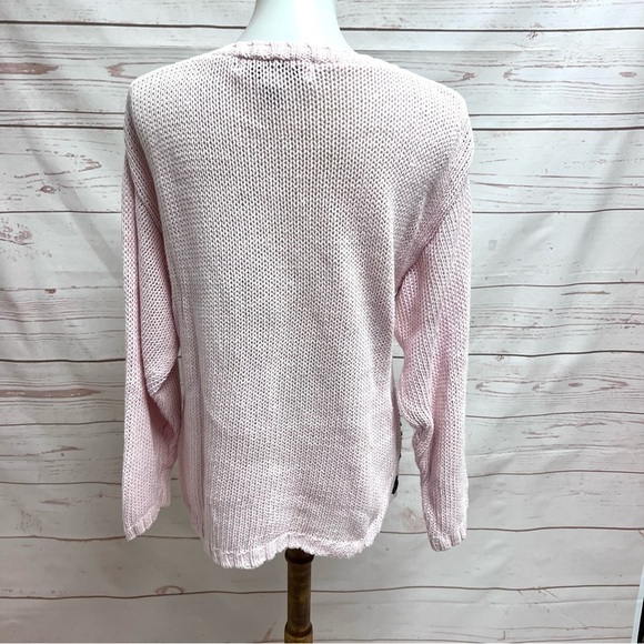 Vintage 80’s 90’s Diane Von Furstenburg Geometric Pearl Metallic Sweater - Picture 6 of 7